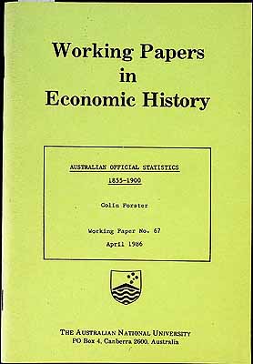 Seller image for Australian Offical Statistics 1850-1900 for sale by Kennys Bookstore