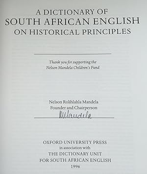 A Dictionary of South African English on Historical Principles