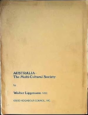 Bild des Verkufers fr Australia The Multi-Cultural Society zum Verkauf von Kennys Bookstore