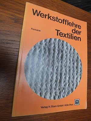 Bild des Verkufers fr Werkstofflehre der Textilien. zum Verkauf von Antiquariat Sasserath