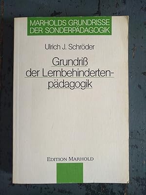 Bild des Verkufers fr Grundri der Lernbehindertenpdagogik zum Verkauf von Versandantiquariat Cornelius Lange