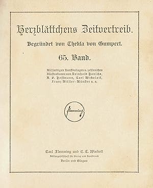 Herzblättchens Zeitvertreib. (65. Band ca. 1920 )