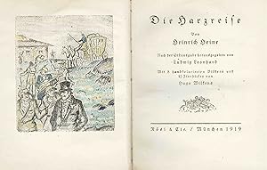 Heinrich Heine - Die Harzreise (Mit 8 handkolorierten Bildern und 13 Zierstücken von Hugo Wilkens...