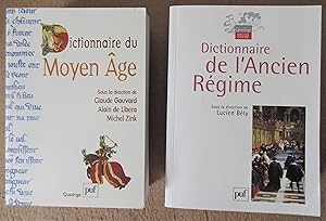 Image du vendeur pour Lot de 2 Dictionnaires PUF : Dictionnaire du Moyen Age + Dictionnaire de l'Ancien Rgime mis en vente par MAGICBOOKS