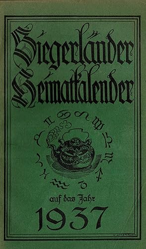 Siegerländer Heimatkalender auf das Jahr 1937