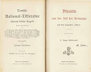 Didaktik aus der Zeit der Kreuzzüge (Originalausgabe 1888)