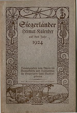 Siegerländer Heimat Kalender auf das Jahr 1924