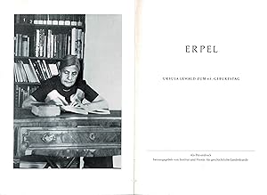 Erpel (Ursula Lewald zum 65. Geburtstag) - Privatdruck 1977 -