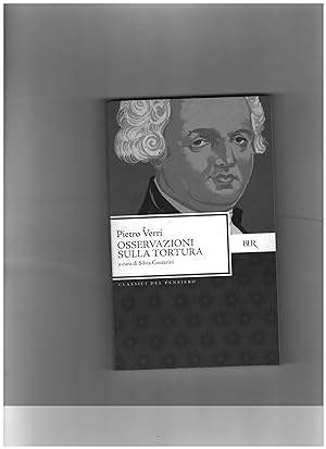 Image du vendeur pour Osservazioni sulla tortura mis en vente par Libreria IV Fontane S.a.S