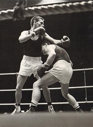 Boxkampf mit Boxer Wolfgang Schmitt (Mainz).