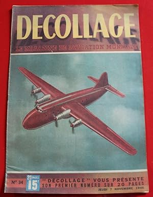 Image du vendeur pour DCOLLAGE Magazine Aviation mondiale + Planches - n34 (1946) NC 211. mis en vente par Bouquinerie Spia