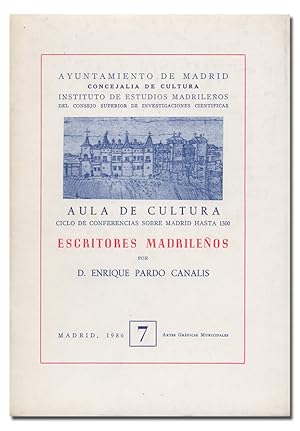 Seller image for Escritores madrileos. for sale by Librera Berceo (Libros Antiguos)