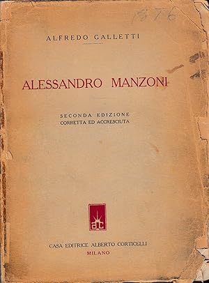 Immagine del venditore per Alessandro Manzoni venduto da Laboratorio del libro