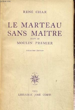 Image du vendeur pour Le marteau sans maitre suivi de moulin premier.3e dition mis en vente par Le-Livre