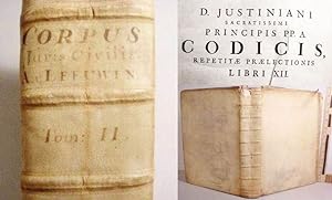 D. Justiniani / Sacratissimi / Principis Pp. A. / Codicis, / Repetitae Praelectionis / Libri XII