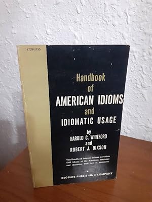 Immagine del venditore per HANDBOOK OF AMERICAN IDIOMS AND IDIOMATIC USAGE venduto da Librera Maldonado