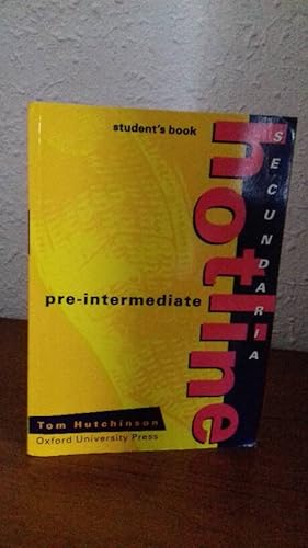 Seller image for PRE INTERMEDIATE HOTLINE SECUNDARIA STUDENT'S BOOK for sale by Librera Maldonado