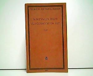 Bild des Verkufers fr Ausgewhlte Briefe aus Ciceronischer Zeit. Text mit Einleitung. Aus der Reihe: B.G. Teubners Schlerausgaben griechischer und lateinischer Schriftsteller. zum Verkauf von Antiquariat Kirchheim