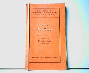 Immagine del venditore per Plato - Der Staat. In Auswahl mit Erluterungen herausgegeben von Dr. Julius Dutoit. Aus der Reihe: Hilfs- und Lesehefte fr den altsprachlichen Unterricht, herausgegeben von Dr. Joseph Borst, Wrzburg, Heft 8. venduto da Antiquariat Kirchheim