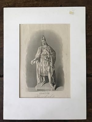 Statue Kaiser Carl IV; gez. u. gest. v. Alex. Merx, Nürnbg