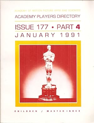ACADEMY PLAYERS DIRECTORY. ISSUE 177 PART 4. JANUARY 1991.