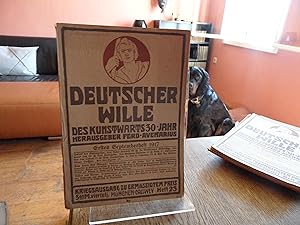 Immagine del venditore per Deutscher Wille. Des Kunstwarts 30 Jahr. Erstes Septemberheft 1917. venduto da Antiquariat Floeder