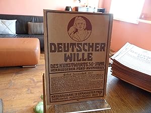 Immagine del venditore per Deutscher Wille. Des Kunstwarts 30 Jahr. Erstes Januarheft 1917. venduto da Antiquariat Floeder