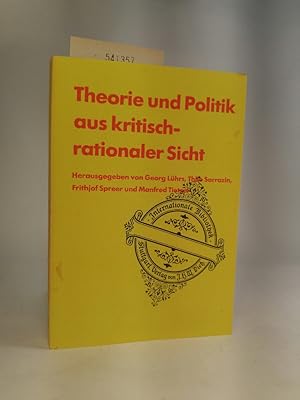 Bild des Verkufers fr Theorie und Politik aus kritisch-rationaler Sicht zum Verkauf von ANTIQUARIAT Franke BRUDDENBOOKS