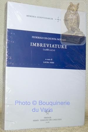 Immagine del venditore per Federico di Giunta Notaio. Imbreviature, 1268 - 1271. Memoria Scripturarum, testi 3. venduto da Bouquinerie du Varis