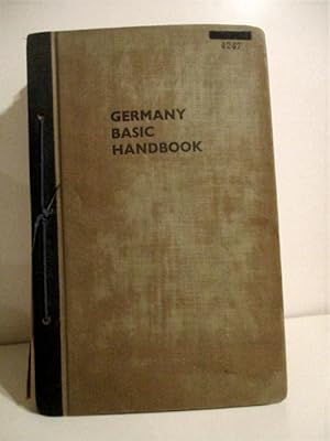 Germany Basic Handbook. Part I. Geographic & Part II. Administration. (Secret).