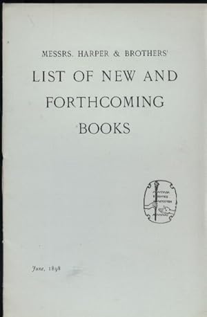 Bild des Verkufers fr List of new and Forthcoming Books zum Verkauf von Clivia Mueller