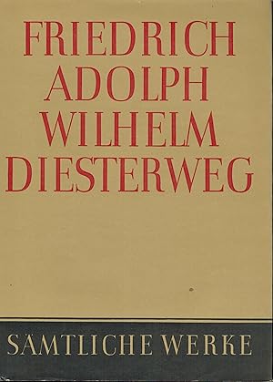 Seller image for Friedrich Adolph Wilhelm Diesterweg Smtliche Werke Band II. for sale by Clivia Mueller