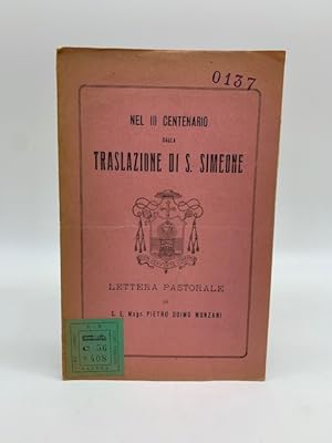 Nel III centenario dalla traslazione di S. Simeone. Lettera pastorale