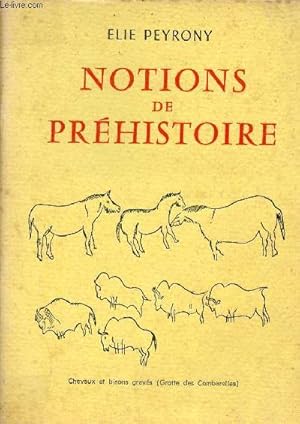 Seller image for Notions de prhistoire. for sale by Le-Livre