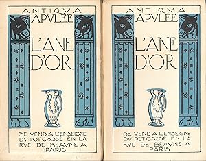 "L'Ane d'Or". Apulée - TOME 1 (Livre 1 à 5) et TOME 2 (Livre sixième)