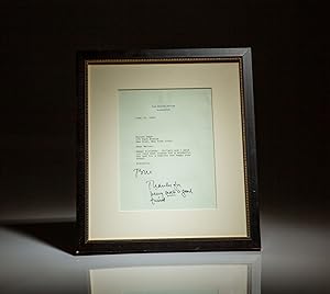 Handwritten Letter: President William J. Clinton to Walter Kaye, family friend of Monica Lewinsky