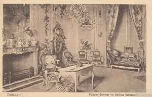 AK Potsdam. Voltaire-Zimmer im Schloss Sanssouci. ca. 1912