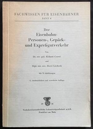 Bild des Verkufers fr Der Eisenbahn-, Personen-, Gepck- und Expregutverkehr. Mit 70 Abbildungen. Stand 1. Oktober 1958. zum Verkauf von Antiquariat Dennis R. Plummer