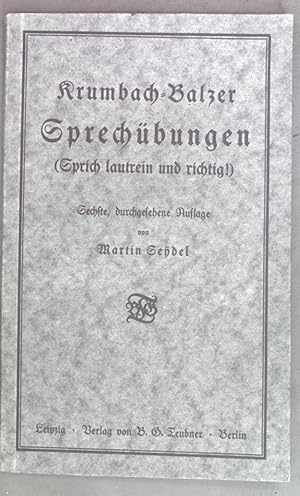 Seller image for Sprechbungen (Sprich lautrein unnd richtig!). for sale by books4less (Versandantiquariat Petra Gros GmbH & Co. KG)