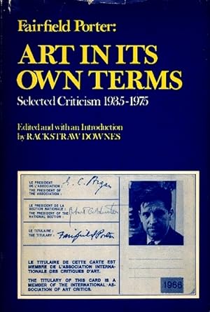 Art in Its Own Terms: Selected Criticism, 1935-1975