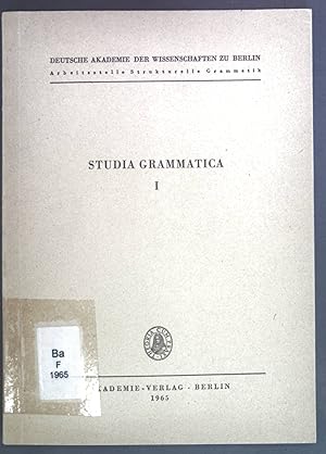 Immagine del venditore per Zur Stellung der 'Wortbildung' in einem formalen Sprachmodell. - in: Studia Grammatica I. venduto da books4less (Versandantiquariat Petra Gros GmbH & Co. KG)