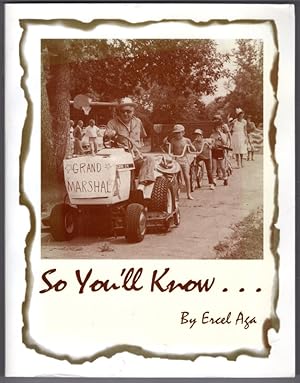Imagen del vendedor de So You'll Know . . . a la venta por Lake Country Books and More