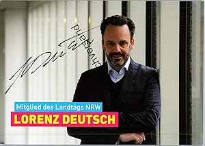 Bild des Verkufers fr Original Autogramm Lorenz Deutsch MdL NRW /// Autogramm Autograph signiert signed signee zum Verkauf von Antiquariat im Kaiserviertel | Wimbauer Buchversand