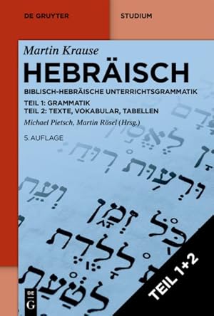 Imagen del vendedor de Hebräisch : Biblisch-hebräische Unterrichtsgrammatik -Language: german a la venta por GreatBookPricesUK