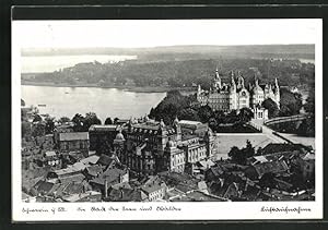 Ansichtskarte Schwerin i. M., Luftaufnahme des Ortes
