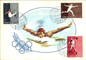 Seller image for Ansichtskarte / Postkarte Olympische Spiele in Rom, 1960, Schwimmen for sale by akpool GmbH