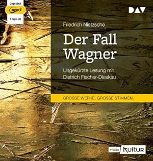 Bild des Verkufers fr Der Fall Wagner, 1 Audio-CD, 1 MP3 : Ungekrzte Lesung mit Dietrich Fischer-Dieskau (1 mp3-CD), Lesung zum Verkauf von AHA-BUCH GmbH