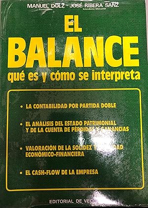 Bild des Verkufers fr EL BALANCE. QU ES Y CMO SE INTERPRETA zum Verkauf von Ababol libros y regalos