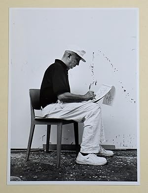 Benjamin Katz, Originalfoto Georg Baselitz im Atelier 1989