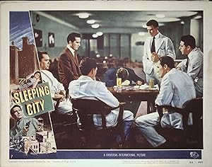Seller image for The Sleeping City Lobby Card #7 1950 Richard Conte, Coleen Gray for sale by AcornBooksNH